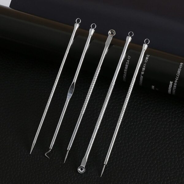 Stainless Steel Blackhead Extractors (Set of 5)